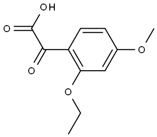 2-Ethoxy-4-methoxy-α-oxobenzeneacetic acid Structure