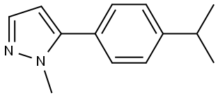 1-Methyl-5-[4-(1-methylethyl)phenyl]-1H-pyrazole Structure