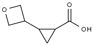 Cyclopropanecarboxylic acid, 2-(3-oxetanyl)- Structure