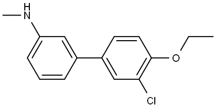 3'-Chloro-4'-ethoxy-N-methyl[1,1'-biphenyl]-3-amine Structure