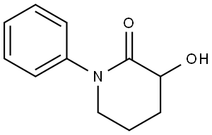 2-Piperidinone, 3-hydroxy-1-phenyl- Structure