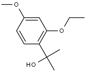 2-Ethoxy-4-methoxy-α,α-dimethylbenzenemethanol Structure