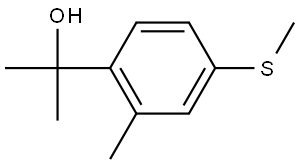 2-(2-methyl-4-(methylthio)phenyl)propan-2-ol Structure