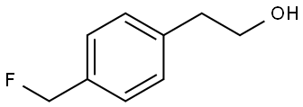 Benzeneethanol, 4-(fluoromethyl)- Structure