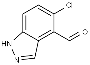 5-Chloro-1H-indazole-4-carboxaldehyde Structure