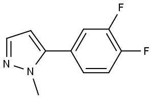 5-(3,4-Difluorophenyl)-1-methyl-1H-pyrazole Structure