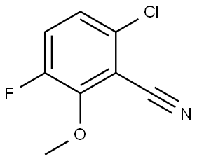 6-Chloro-3-fluoro-2-methoxybenzonitrile 구조식 이미지