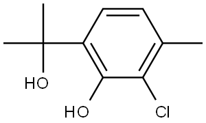 3-Chloro-2-hydroxy-α,α,4-trimethylbenzenemethanol Structure