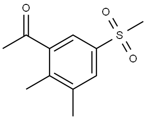 1-[2,3-Dimethyl-5-(methylsulfonyl)phenyl]ethanone Structure