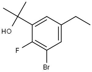 2-(3-bromo-5-ethyl-2-fluorophenyl)propan-2-ol Structure