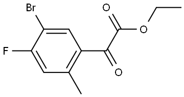 Ethyl 5-bromo-4-fluoro-2-methyl-α-oxobenzeneacetate Structure