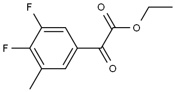 ethyl 2-(3,4-difluoro-5-methylphenyl)-2-oxoacetate Structure