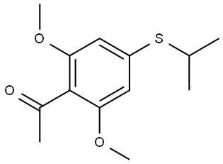 1-[2,6-Dimethoxy-4-[(1-methylethyl)thio]phenyl]ethanone Structure