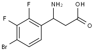 β-Amino-4-bromo-2,3-difluorobenzenepropanoic acid Structure