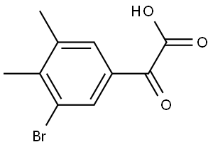 3-Bromo-4,5-dimethyl-α-oxobenzeneacetic acid Structure