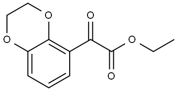 ethyl 2-(2,3-dihydrobenzo[b][1,4]dioxin-5-yl)-2-oxoacetate Structure