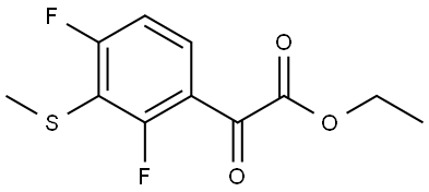 ethyl 2-(2,4-difluoro-3-(methylthio)phenyl)-2-oxoacetate Structure