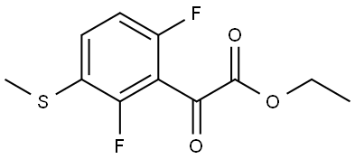 ethyl 2-(2,6-difluoro-3-(methylthio)phenyl)-2-oxoacetate Structure