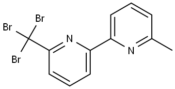 6-methyl-6'-(tribromomethyl)-2,2'-bipyridine Structure