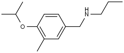 3-Methyl-4-(1-methylethoxy)-N-propylbenzenemethanamine Structure