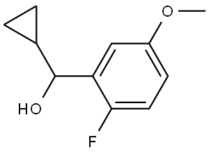 α-Cyclopropyl-2-fluoro-5-methoxybenzenemethanol Structure