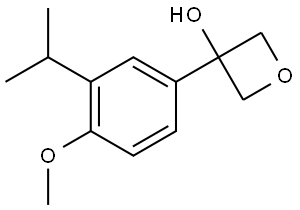 3-(3-isopropyl-4-methoxyphenyl)oxetan-3-ol Structure