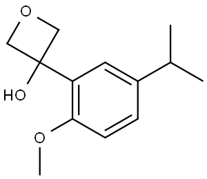 3-(5-isopropyl-2-methoxyphenyl)oxetan-3-ol Structure