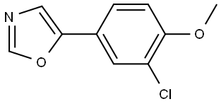 5-(3-Chloro-4-methoxyphenyl)oxazole Structure