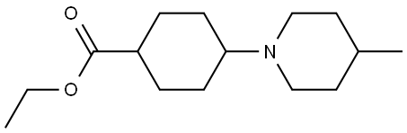 ethyl 4-(4-methylpiperidin-1-yl)cyclohexanecarboxylate Structure