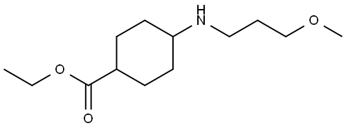 ethyl 4-((3-methoxypropyl)amino)cyclohexanecarboxylate Structure