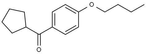 (4-Butoxyphenyl)cyclopentylmethanone Structure