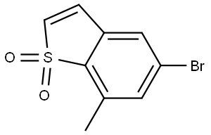 5-bromo-7-methyl-1,1-dioxidebenzo[b]thiophene Structure