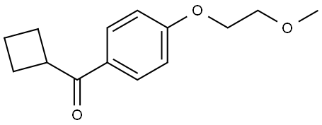 Cyclobutyl[4-(2-methoxyethoxy)phenyl]methanone Structure