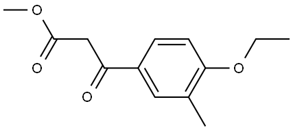 Methyl 4-ethoxy-3-methyl-β-oxobenzenepropanoate Structure