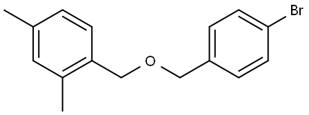 1-[[(4-Bromophenyl)methoxy]methyl]-2,4-dimethylbenzene Structure