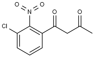 1-(3-Chloro-2-nitrophenyl)-1,3-butanedione Structure