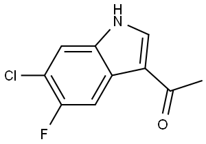 1-(6-chloro-5-fluoro-1H-indol-3-yl)ethan-1-one 구조식 이미지