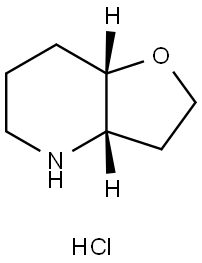 rac-(3aR,7aR)-octahydrofuro[3,2-b]pyridine hydrochloride, cis Structure