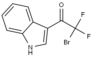 2-Bromo-2,2-difluoro-1-(1H-indol-3-yl)ethan-1-one Structure