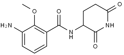 3-amino-N-(2,6-dioxopiperidin-3-yl)-2-methoxybenzamide Structure