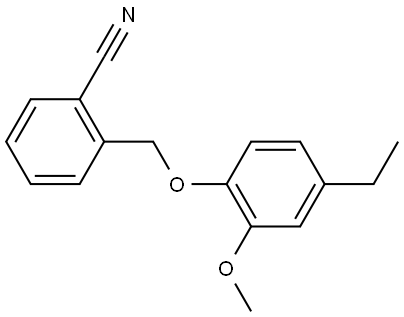 2-[(4-Ethyl-2-methoxyphenoxy)methyl]benzonitrile Structure