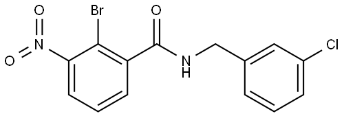 2-bromo-N-(3-chlorobenzyl)-3-nitrobenzamide Structure