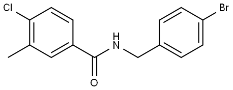 N-[(4-Bromophenyl)methyl]-4-chloro-3-methylbenzamide Structure