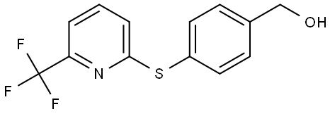 4-[[6-(Trifluoromethyl)-2-pyridinyl]thio]benzenemethanol Structure