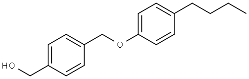 (4-((4-butylphenoxy)methyl)phenyl)methanol Structure