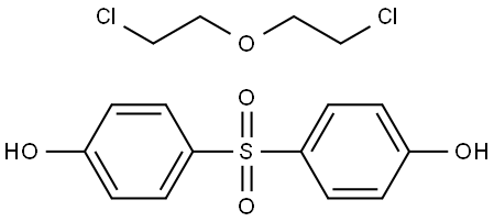 Phenol, 4,4′-sulfonylbis-, Polymer mit 1,1′-Oxibis[2-chlorethan],  EO 2-12 mol (75 % EO 2-6 mol) Structure