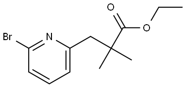 Ethyl 3-(6-bromopyridin-2-yl)-2,2-dimethylpropanoate Structure