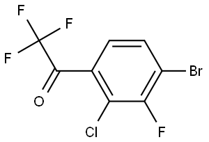 1-(4-Bromo-2-chloro-3-fluorophenyl)-2,2,2-trifluoroethanone Structure