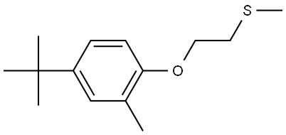 4-(1,1-Dimethylethyl)-2-methyl-1-[2-(methylthio)ethoxy]benzene Structure