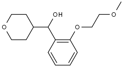 Tetrahydro-α-[2-(2-methoxyethoxy)phenyl]-2H-pyran-4-methanol Structure